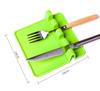 HJ Silicone Fork Chopstick Spoon Rest Chopstick Dish Rest Spoon Kitchen Available In 3 Colors Rest, Holder, Mat, Rest, Stand, Holder, Tool, (Black)