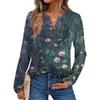 Women's Printed Long Sleeve Shirts Elegant Casual Tops Trendy Shirts Tops