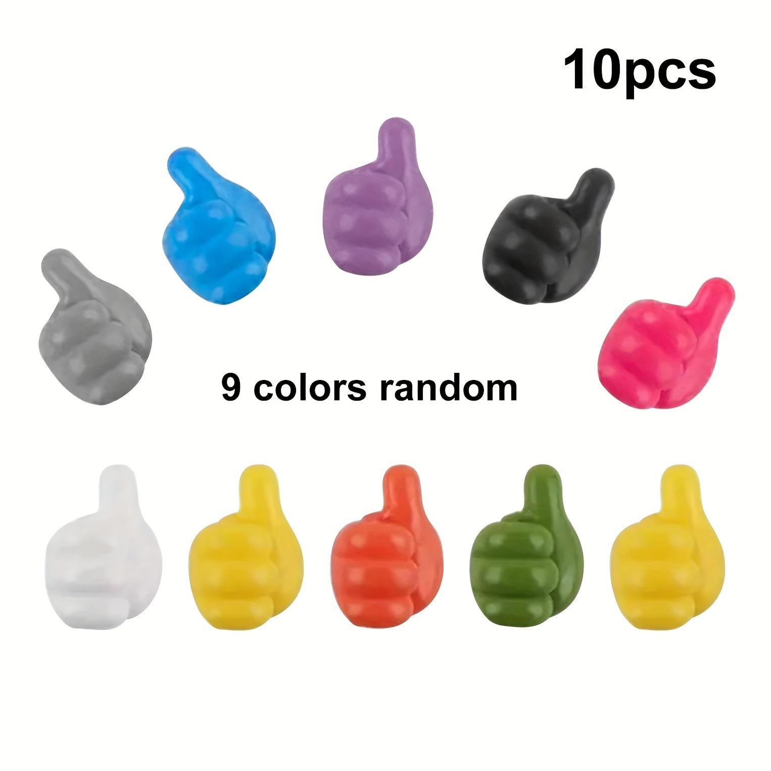 10 hand-shaped hook hubs, fixed cable, data cable storage, fixed cable manager (random color)