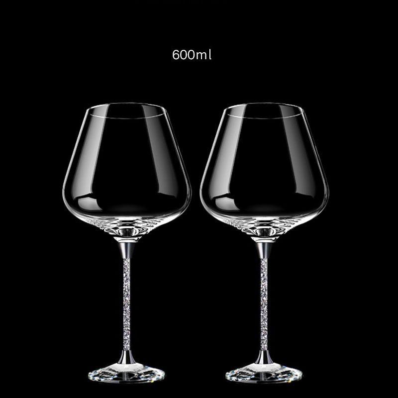 

2 шт. бокалы для вина хрустальные прозрачные выдувные стеклянные стаканы без свинца ручной работы хорошие подарки на годовщину свадьбы день отца дегустация вина 501-600ml