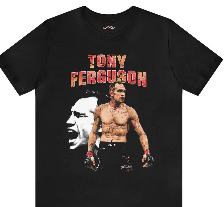 New Raged Tony Ferguson T-Shirt Short Sleeve S-5Xl