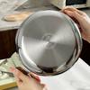 Premium 304 Stainless Steel Double Layer Steamer Pot with Wood Handle Suitable for Efficient and Even Cooking Experience