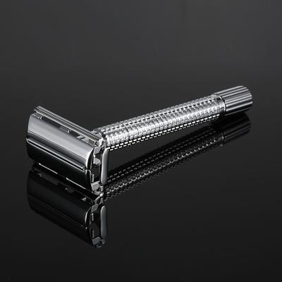 Stainless Steel Double Edge Safety Razor with Stainless Steel 20pcs Blades Traditional Men"s