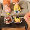 1/12 Dollhouse Simulation Coffee Cake Dessert Set Mini Kitchen Tray Tableware Accessories For Dolls House Decoration Kids Toys