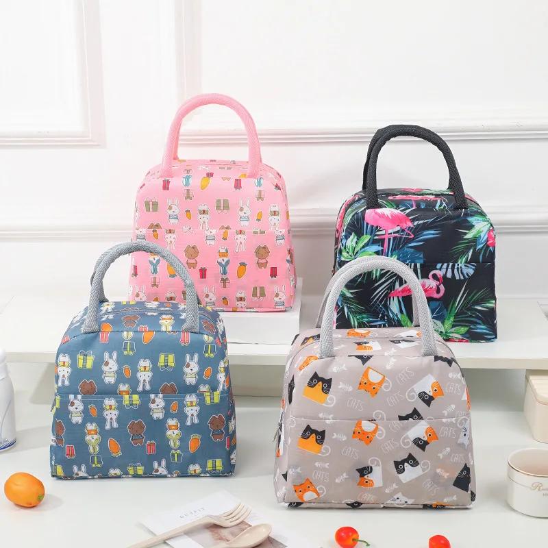 Borsa Termica Pranzo Colorata di Grande Capacità con Foglio di Alluminio, Borsa Bento Spessa, Borsa Termica per Pranzo e Conservazione