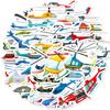 50Pcs Helicopter Stickers Waterproof Reusable DIY Decals for Phone Case Laptop Luggage