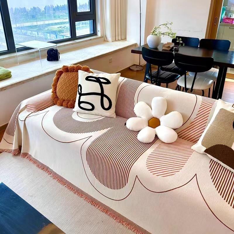 Nordic High-end Sofa Towel Chenille Anti-cat Scratch Sofa Full Cover Cloth Four-season Universal Anti-slip All-inclusive Cover