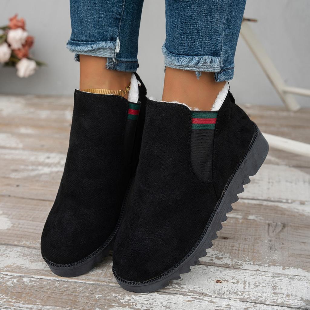 Fashion New Autumn Winter Woman Boots Women Shoes Ladies Low Heeled Ankle Boots Women Platform Warm Fleece Shoes Snow Boots Bottes