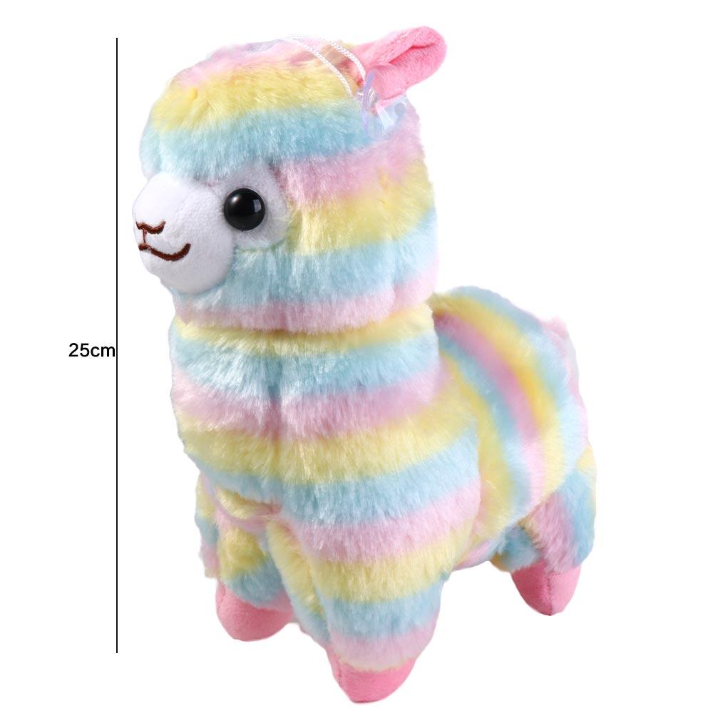 Mate Stuffed Figure Stuffed Plush Toys Colorful Alpaca Doll Home Soft Toys Alpaca Plush Doll