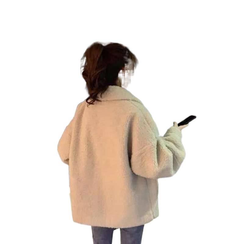 Women's Winter Plush Coat: Korean-Style, Versatile, Warm, and Fashionable for Students