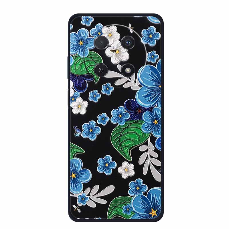 3D Emboss Case For Huawei Nova 14i Phone Case Coque Flowers Silicone Soft Back Cover For Huawei Nova 13i Y91 12i Case Funda Para