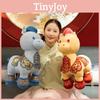 New Year Zodiac Horse Plush Stuffed Animal With Pp Cotton Filling For Festive Decor And Gift