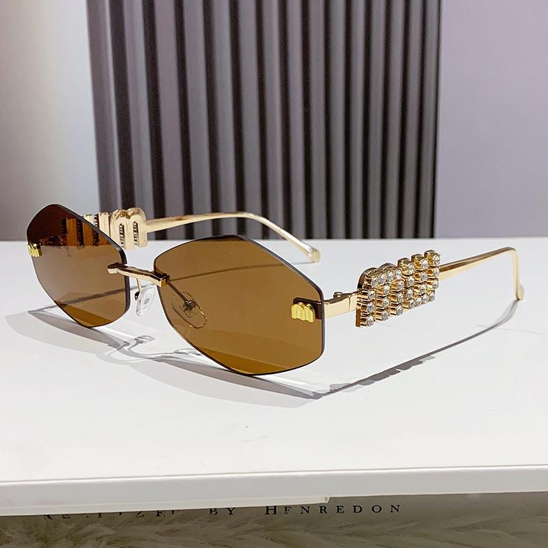 Vintage Diamond Shape Sunglasses With Uv400 Protection For Casual Wear And Outdoor Activities