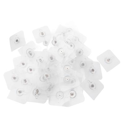 50 PCS Adhesive Hooks ABS Traceless Self Adhesive Reusable Kitchen Wall Hooks for Kitchen Bathroom
