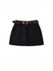 Gonna in lana retrò coreana da donna Autunno/Inverno 2025: Versatile Minigonna Aderente con Vita Petite