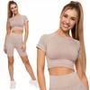 Women's Sports Top with Short Sleeves Comfortable Training MORAJ BEIGE L/XL