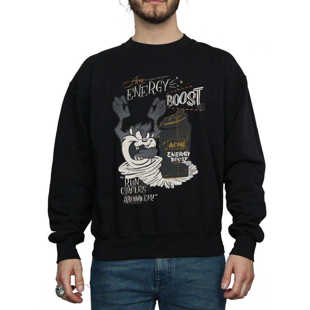 Looney Tunes Mens Taz Energy Boost Sweatshirt