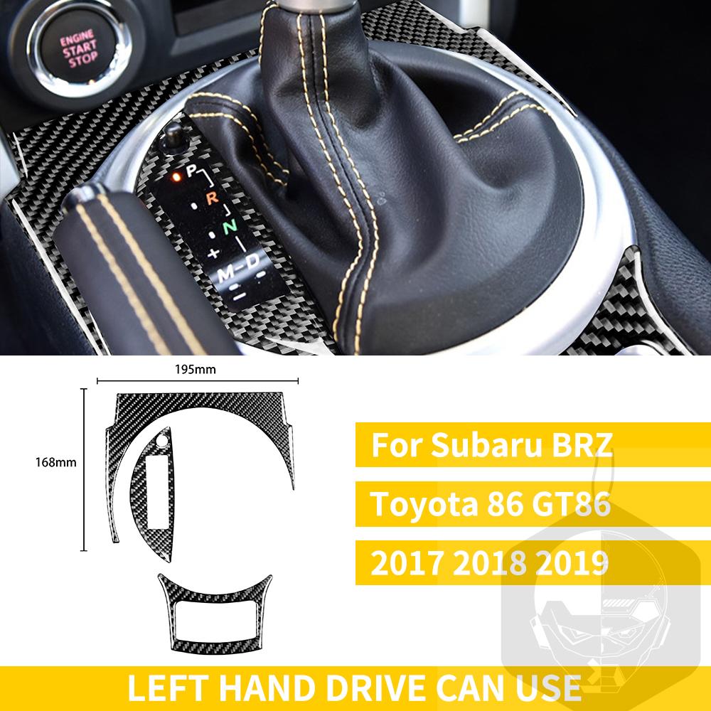 Pro Subaru BRZ Toyota 86 GT86 2017 2018 2019 Carbon Fiber Car příslušenství Držák řadicí páky Obložení klimatizace
