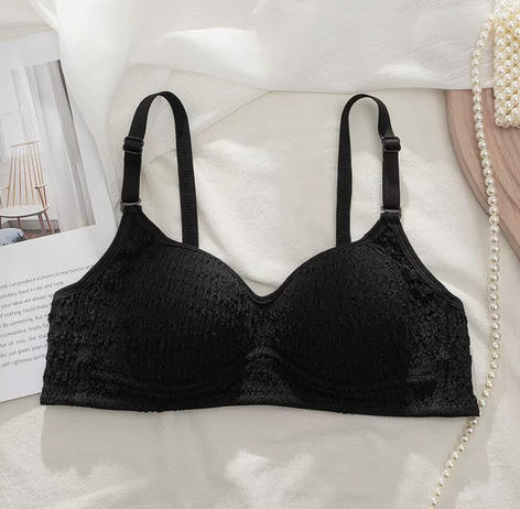 Girls students junior high school high school gather thin comfortable underwear small chest without steel ring development period bra breathable