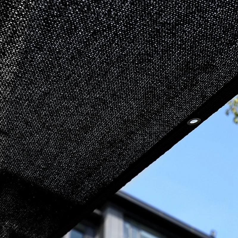 Tissu Pare-Soleil Noir, Pare-Soleil Résistant aux UV, Couverture de Piscine Extérieure, Filet Pare-Soleil, Toile Pare-Soleil pour Voiture
