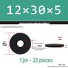 Thickened Black Flat Washer: Enhanced Round Metal Spacer for Home Use