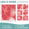Cleaning Cloth Reusable Kitchen Dish Towels Eco-friendly Microfiber Red Strawberry Print Dishcloths Lint Free Washable Duster Rags Tea Towels 9*7inch