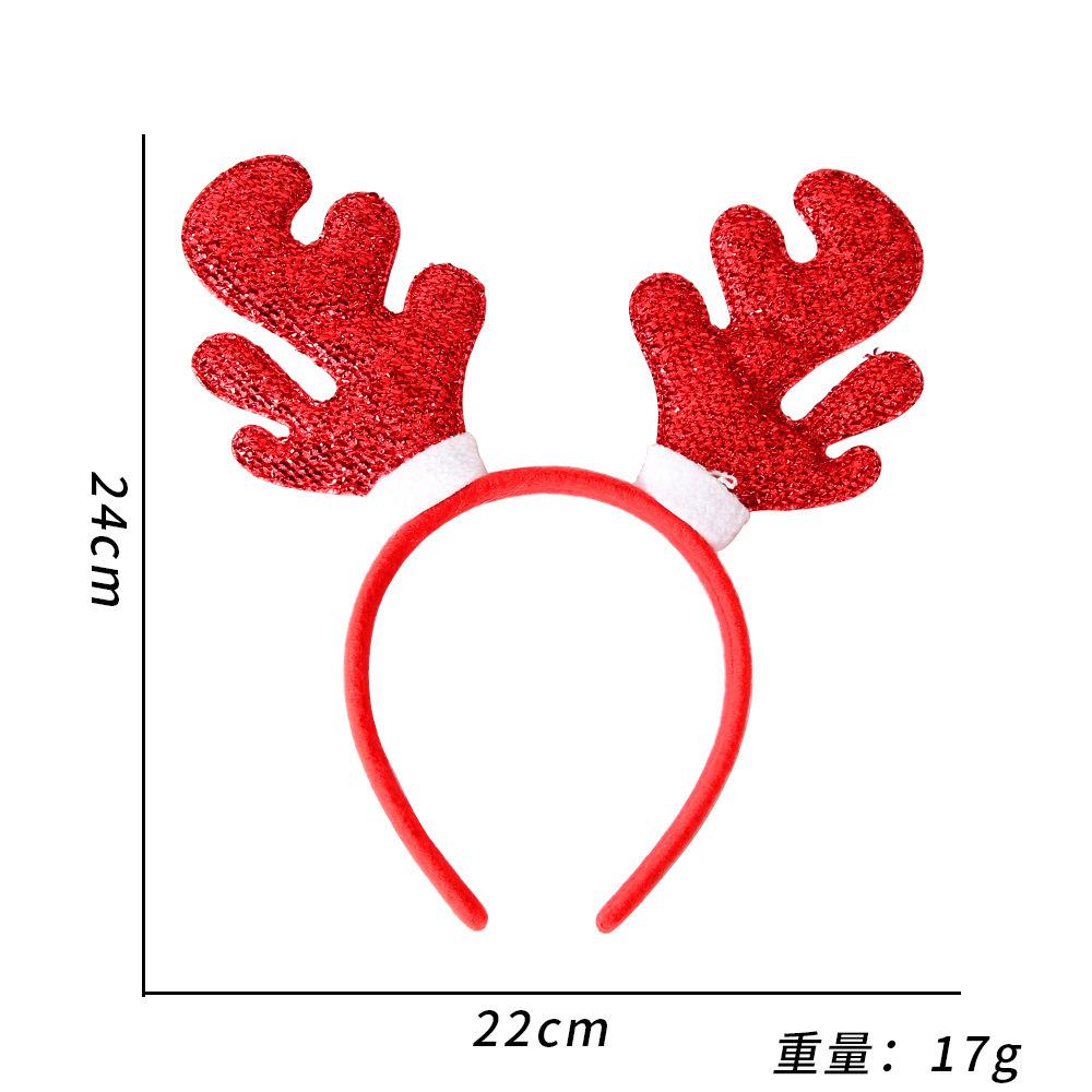 Christmas Hairband for Women Christmas Antler Hairpin Headwear  Holiday Decoration Gift Large Bow Headband Headwear Headwear