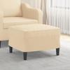 349281 vidaXL Footrest Cream 60x50x41 Cm Fabric