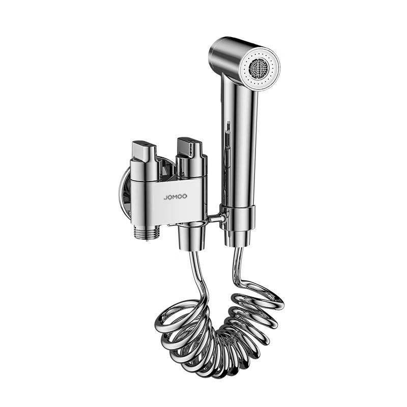 JOMOO Toilet Bidet Spray Gun Set with Dual-Outlet Angle Valve