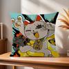 Anime TTurbo Granny Cat  Cushion Cover Pillowcase Upholstery Sofa Throw Pillow Home Decor Pillowcas