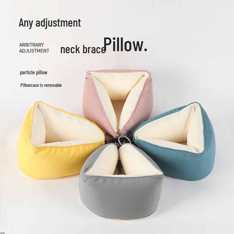 Breathable Foam Particle Travel Neck Pillow One Size