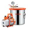 110L/min Single Stage Vacuum Pump 11.36L Stainless Steel Degassing Chamber