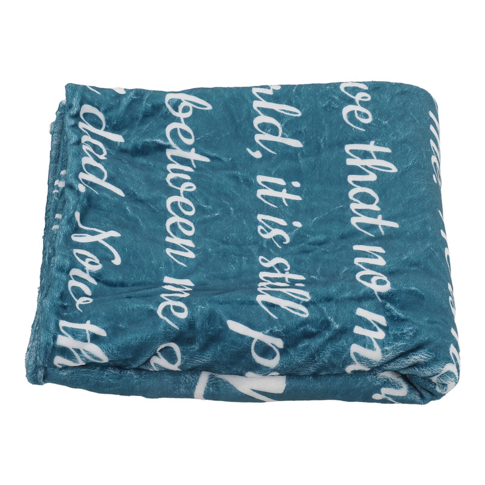 Papa Blanket Soft Skin Friendly Expressing Love Flannel Personalized Blanket Multifunctional Dad Blanket for Bedroom