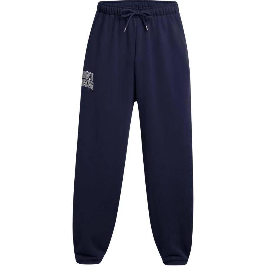 Under Armour Letter Logo Mid Waist Loose Fit Drawstring Casual Pants Men Blue 1386551-410 XXL