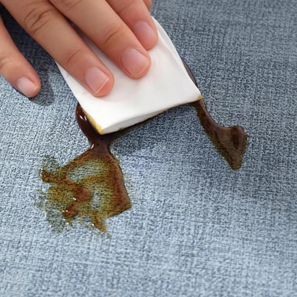 4pcs PU Leather Placemat Rectangular Coasters Durable Tableware Mat  Dinning