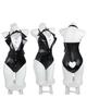 Bunny Girl Plus Size Bunny Black and White Cute and Sexy Halloween Costume for Events and Photo Shoots and White Uniform Size [Excellent Quality]