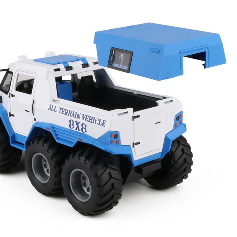 1/24 Russia Conqueror Shaman 8*8 Tyre Alloy Armored Car Model Diecast Metal Toy Police Off-road Vehicles Car Model Children Gift