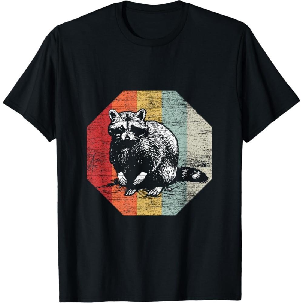 Animal Gift Retro Raccoon T-Shirt