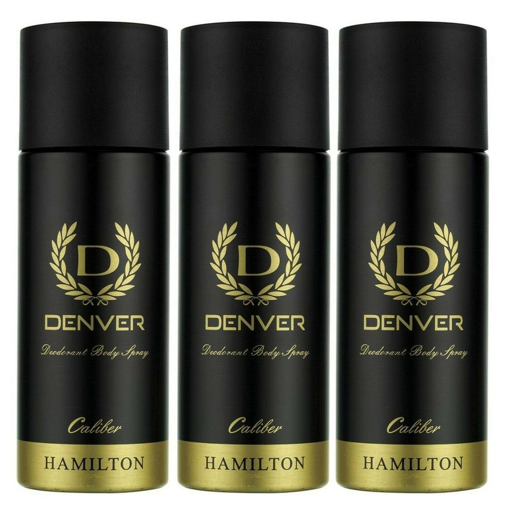 Denver Caliber Hamilton Deodorant Body Spray Pack Of 3 165ml Each 3?B0731FM36L