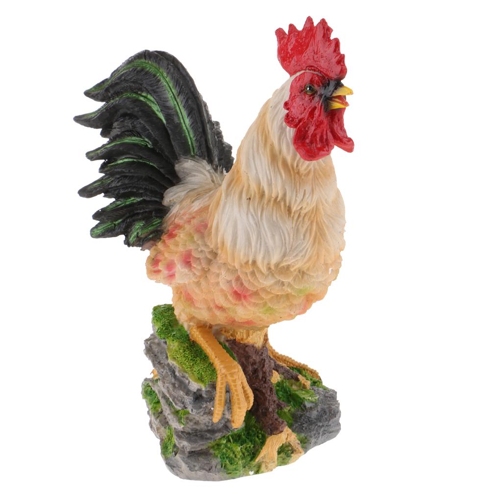 Vivid Artificial Chick Resin Animal Statue Decorative Bird Ornament for Garden Yard Backdrop and Home Decoration