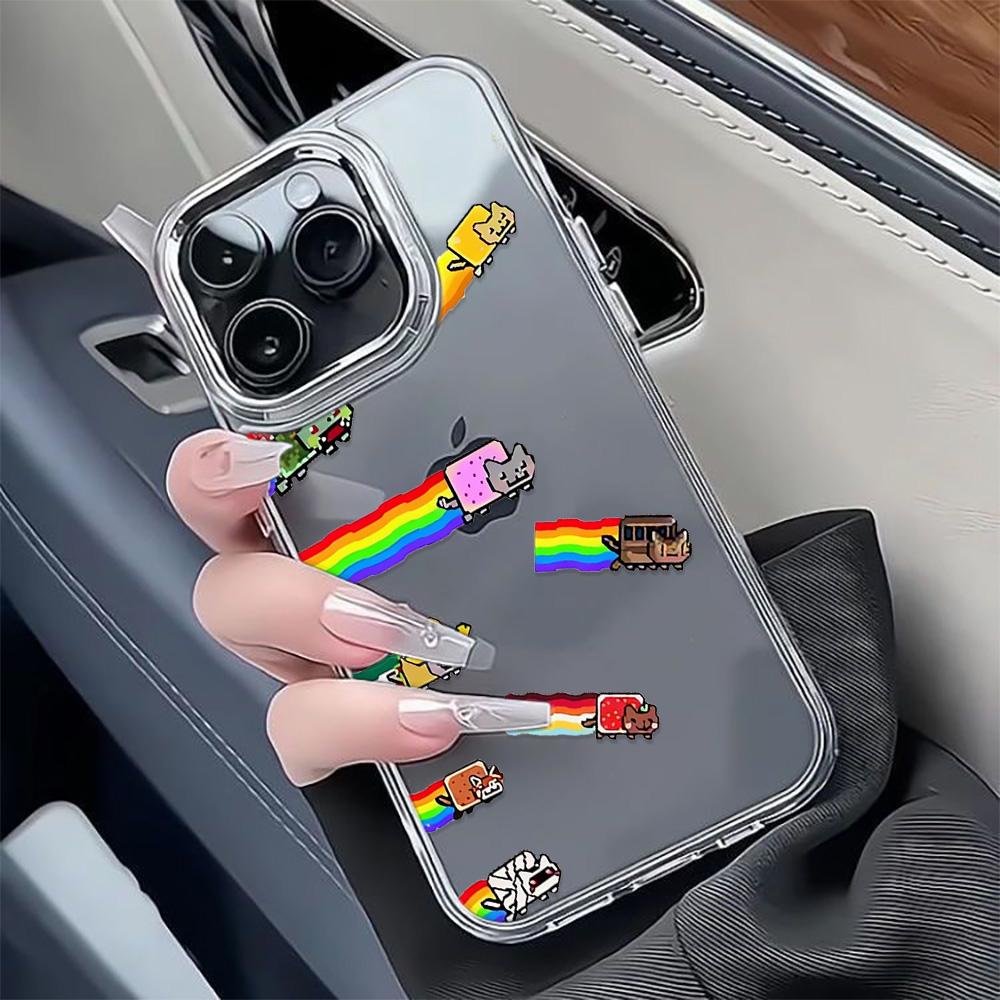Rainbow Animals Fashion Phone Case For iPhone 17 16E 15 11 12 14 13 Pro Max 16 Plus 17E Air Shockproof Cover Fundas