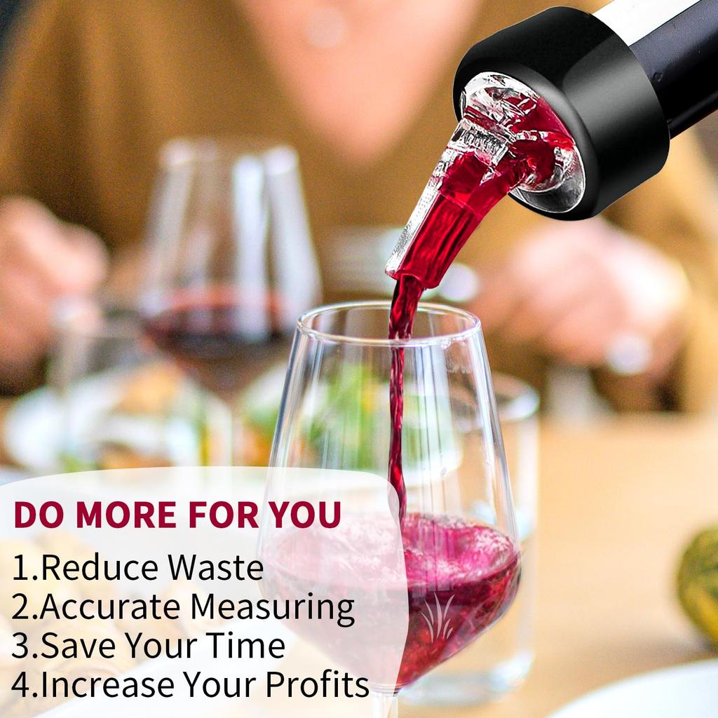 30ml Automatic Measured Bottle Pourer Quick Shot Spirit Measure Bartender Pourer Drinks Wine Cocktail Dispenser Home Bar Tools