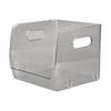   Storage Holder Transparent Stackable Design Waterproof Dustproof Double Handles PET Storage Container