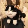 Fluffy Simulation Cat Plush Toys Voiced Realistic Cat Doll Ragdoll Cat Plush Doll  Birthday Gifts