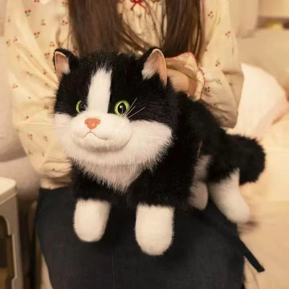 Fluffy Ragdoll Cat Plush Doll Voiced Simulated Kitten Model New Realistic Cat Doll  Kids