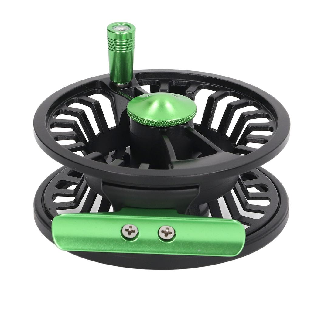 Mulineta Pescuit la Muscă Aliaj Aluminiu Negru Verde 20LB Mână Stângă Dreaptă Schimbată Roată Păstrăv Accesorii Pentru Apă Dulce