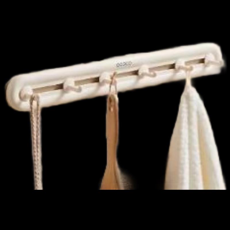 Yikeke 6-Hook Sliding Nail-Free Entryway Hook