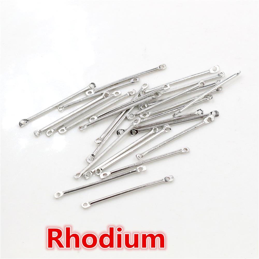 100pcs/lot 15 20 25 30 35 40mm Bar Shape Connectors Earring Connectors Diy Accessories For Earrings Jewelry Making Materials