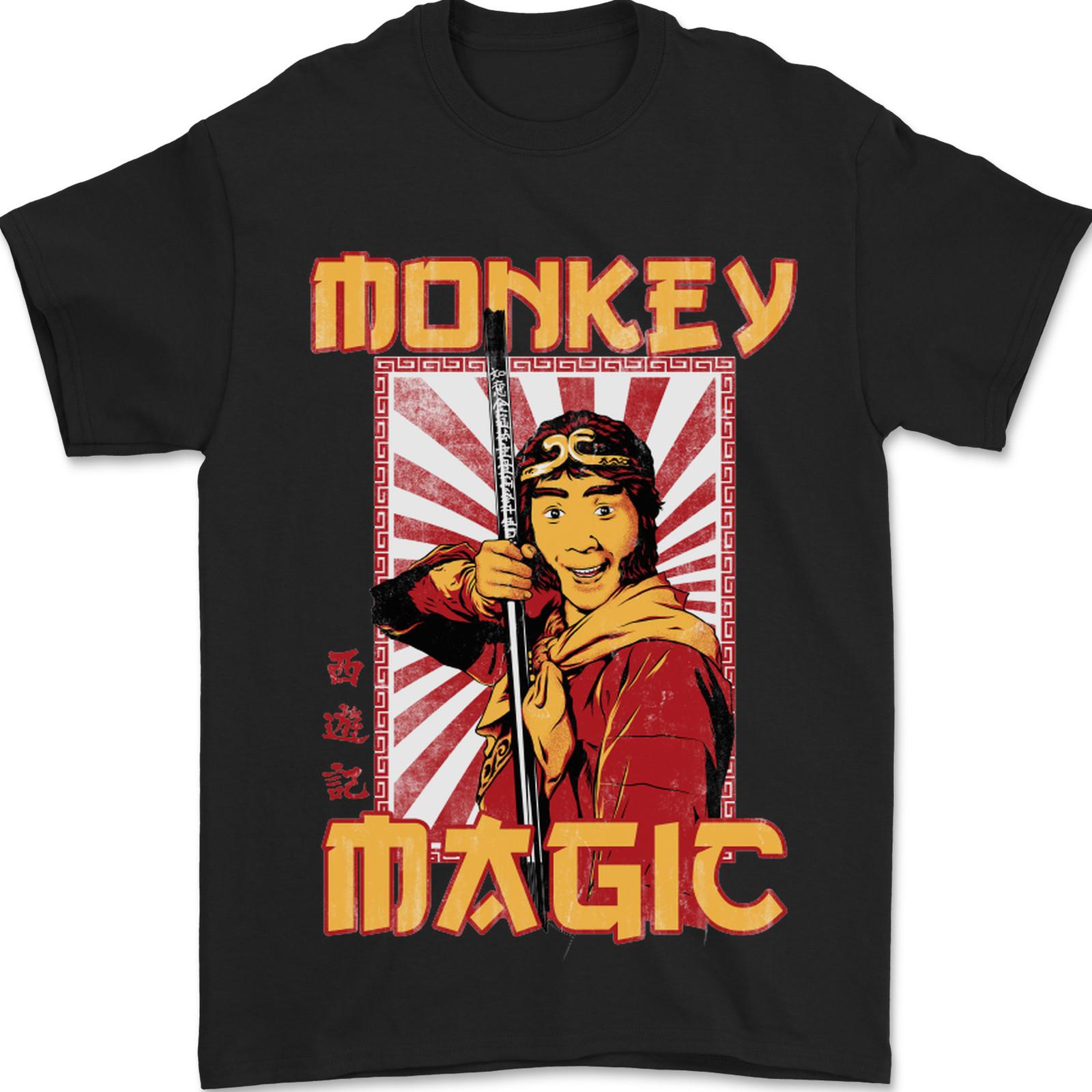 Monkey Magic Japanese Fantasy Retro MMA Mens T-Shirt 100% Cotton 2XL