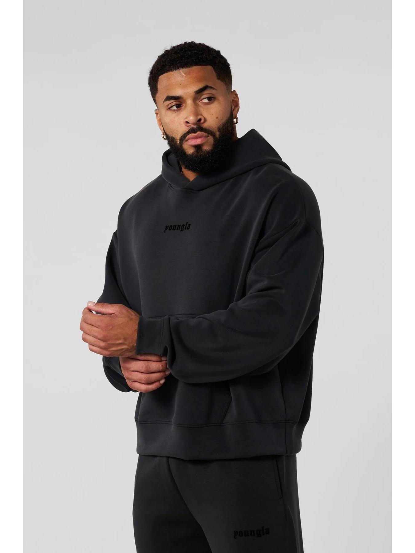 

Модна чоловіча спортивна толстовка YOUNGLA, бавовняний світшот L